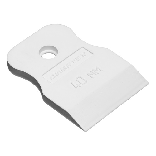 Шпатель, белая резина, 40 мм Сибртех по ценам производителя в Краснодаре с доставкой по всей России