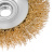 Щетка для УШМ, 100 мм, М14, "тарелка", латунированная витая проволока Matrix по ценам производителя в Краснодаре с доставкой по всей России