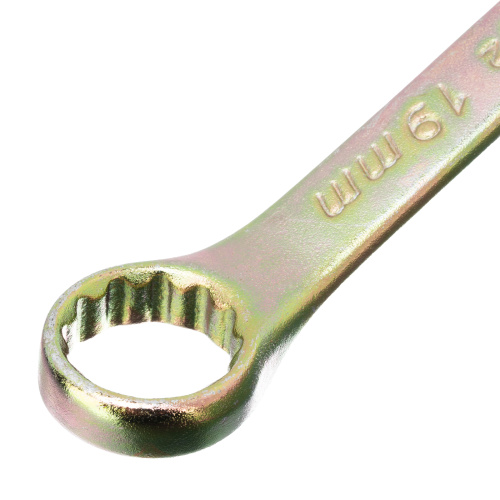 Ключ комбинированный, 19 мм, желтый цинк Сибртех по ценам производителя в Краснодаре с доставкой по всей России