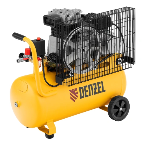 Компрессор воздушный BCI2300/50, ременный привод, 2.3 кВт, 50 литров, 400 л/мин Denzel по ценам производителя в Краснодаре с доставкой по всей России