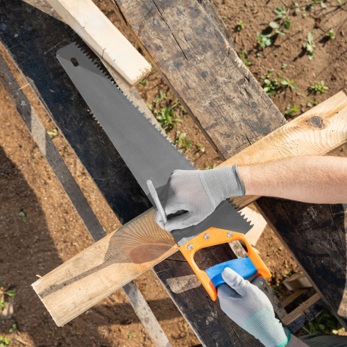 Ножовка по дереву, 500 мм, шаг зубьев 8 мм, пластиковая рукоятка по ценам производителя в Краснодаре с доставкой по всей России