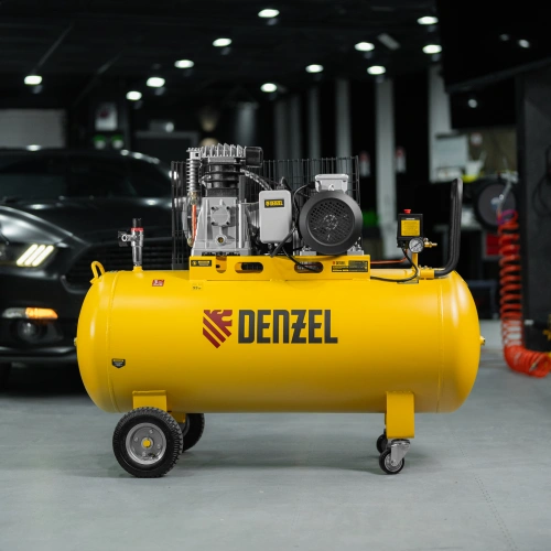 Компрессор воздушный BCI3000-T/200, ременный привод , 3.0 кВт, 200 литров, 530 л/мин Denzel по ценам производителя в Краснодаре с доставкой по всей России