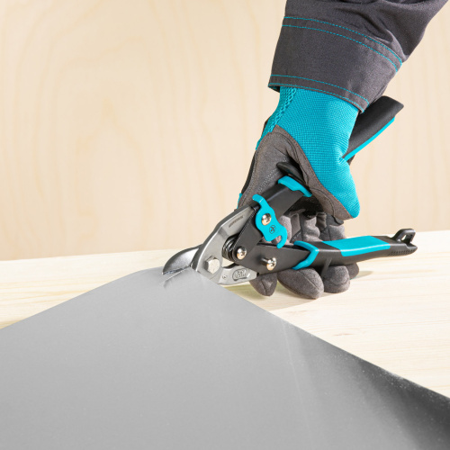 Ножницы по металлу "Piranha", 230 мм, прямой усиленный рез (Bulldog) сталь СrMo, двухкомпонентная рукоятка-ки Gross по ценам производителя в Краснодаре с доставкой по всей России