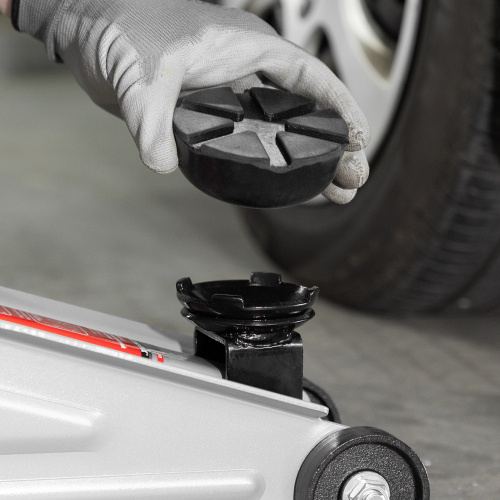 Резиновая опора для подкатного домкрата универсальная, D 89 мм, D 60 мм, H 35 мм Matrix по ценам производителя в Краснодаре с доставкой по всей России