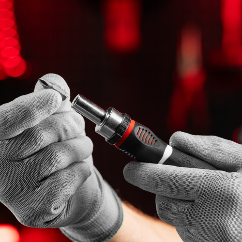 Отвертка реверсивная, набор бит, 12 шт, CrV Matrix по ценам производителя в Краснодаре с доставкой по всей России