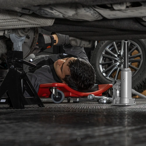 Домкрат гидравлический бутылочный, 2 т, h подъема 181-345 мм, в пластиковом кейсе Matrix по ценам производителя в Краснодаре с доставкой по всей России