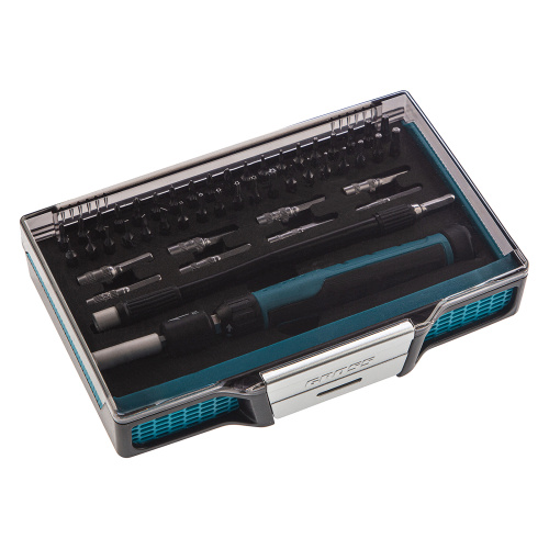 Отвертка с набором бит и торцевых головок для точных работ, гибкий привод, 48 шт, CrMo Gross по ценам производителя в Краснодаре с доставкой по всей России