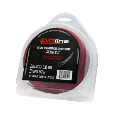 Леска (корд) триммерная EVOline SILENT CUT (3.0 мм, 52 метра)