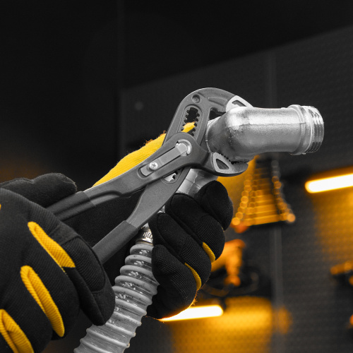 Клещи переставные, кнопочный механизм, обливные рукоятки, 250 мм Denzel по ценам производителя в Краснодаре с доставкой по всей России