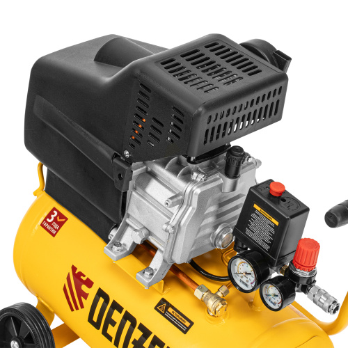 Компрессор воздушный DC1500/24, прямой привод, 1.5 кВт, 24 литра, 220 л/мин Denzel по ценам производителя в Краснодаре с доставкой по всей России