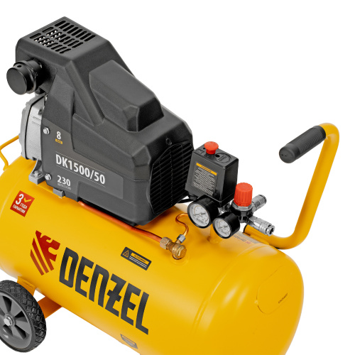 Компрессор воздушный DK1500/50, Х-PRO 1.5 кВт, 230 л/мин, 50 л Denzel по ценам производителя в Краснодаре с доставкой по всей России