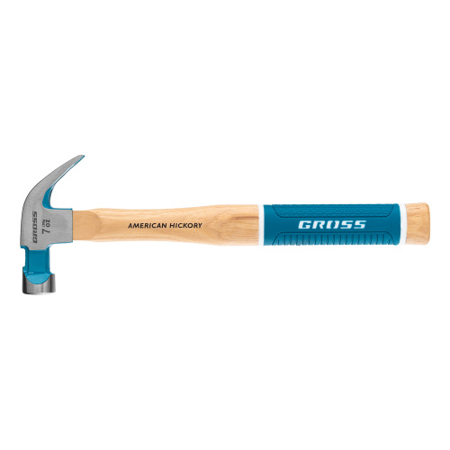 Молоток-гвоздодер, 200 г, угол 45, магнит, обрезиненная рукоятка American hickory GROSS по ценам производителя в Краснодаре с доставкой по всей России