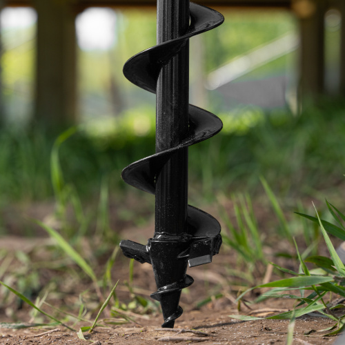 Шнек для грунта ER-80, диаметр 80 мм, длина 800 мм,соединение 20 мм, съемный нож Denzel по ценам производителя в Краснодаре с доставкой по всей России