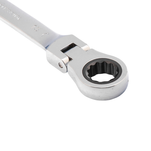 Ключ комбинированный трещоточный, 15 мм, CrV, шарнирный, зеркальный хром Matrix по ценам производителя в Краснодаре с доставкой по всей России