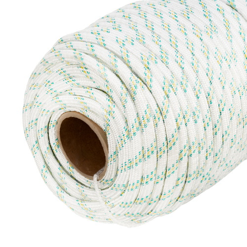 Фал плетеный капроновый с сердечником, 12 мм, L 100 м, 24-прядный, Сибртех по ценам производителя в Краснодаре с доставкой по всей России