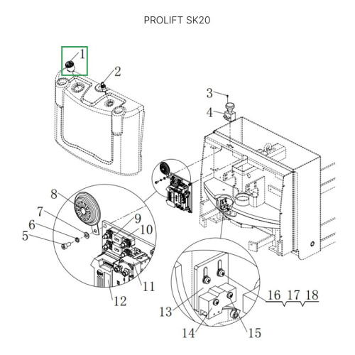 Счетчик моточасов c индикатором заряда для штабелеров SDR/SDK 1,5-2 т, для тележек SK20 по ценам производителя в Краснодаре с доставкой по всей России