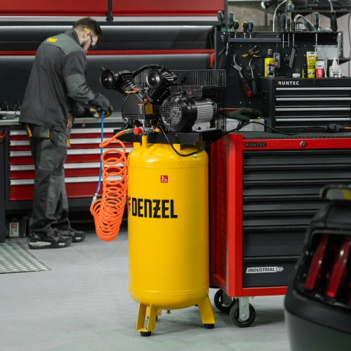 Компрессор воздушный BCV2200/100V, ременный привод , 2.3 кВт, 100 литров, 440 л/мин Denzel по ценам производителя в Краснодаре с доставкой по всей России