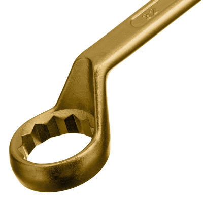 Ключ накидной, 30 х 32 мм, желтый цинк Сибртех по ценам производителя в Краснодаре с доставкой по всей России