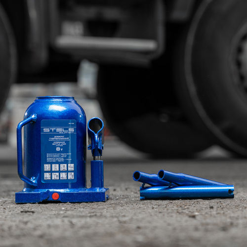 Домкрат гидравлический бутылочный телескопический, 8 т, H подъема 170-430 мм Stels по ценам производителя в Краснодаре с доставкой по всей России
