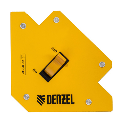 Фиксатор магнитный отключаемый для сварочных работ усилие 30 LB, 45х90х135 град. Denzel по ценам производителя в Краснодаре с доставкой по всей России