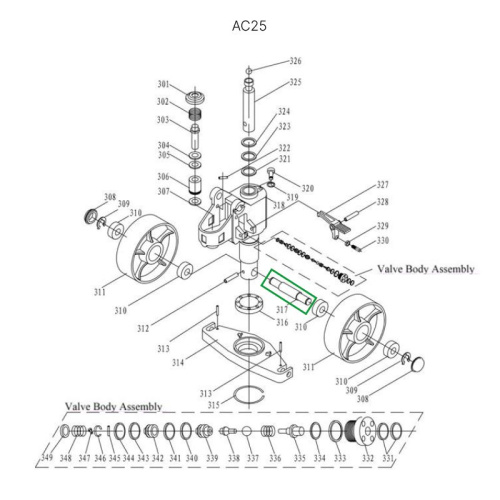 Ось крепления рулевых колес для гидравлических тележек JC20 по ценам производителя в Краснодаре с доставкой по всей России