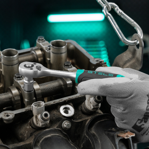 Набор инструментов, 1/2",3/8", 1/4", CrV, пластиковый кейс 142 предмета Stels по ценам производителя в Краснодаре с доставкой по всей России