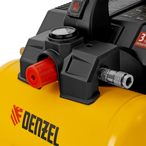 Компрессор  DLS750/6 безмасляный малошумный 750 Вт, 140 л/мин,ресивер 6 л Denzel по ценам производителя в Краснодаре с доставкой по всей России