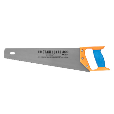 Ножовка по дереву, 400 мм, шаг зубьев 4 мм, пластиковая рукоятка по ценам производителя в Краснодаре с доставкой по всей России