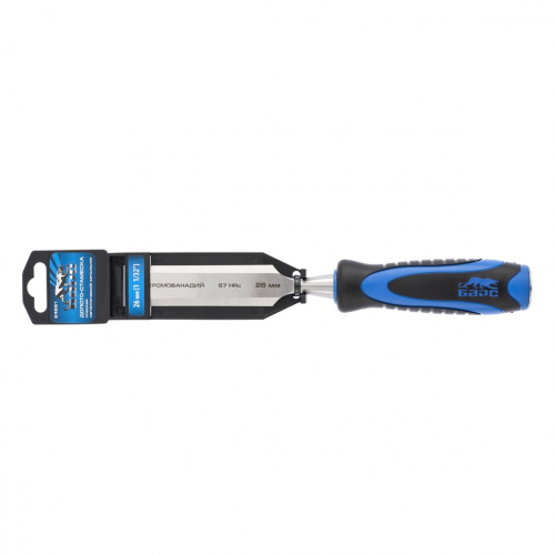 Долото-стамеска, плоская, 26 мм, двухкомпонентная рукоятка, металлический затыльник Барс по ценам производителя в Краснодаре с доставкой по всей России