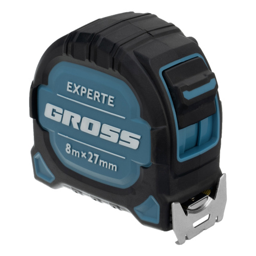 Рулетка Experte,8 м x 27 мм,двухкомпонентный корпус,магнит,двухсторонняя разметка,нейлон Gross по ценам производителя в Краснодаре с доставкой по всей России