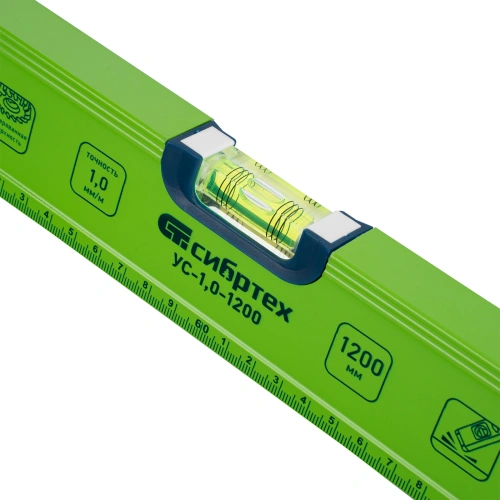 Уровень алюминиевый УС-1, 0-1200, фрезерованный, 3 глазка, рукоятки, 1200 мм Сибртех по ценам производителя в Краснодаре с доставкой по всей России