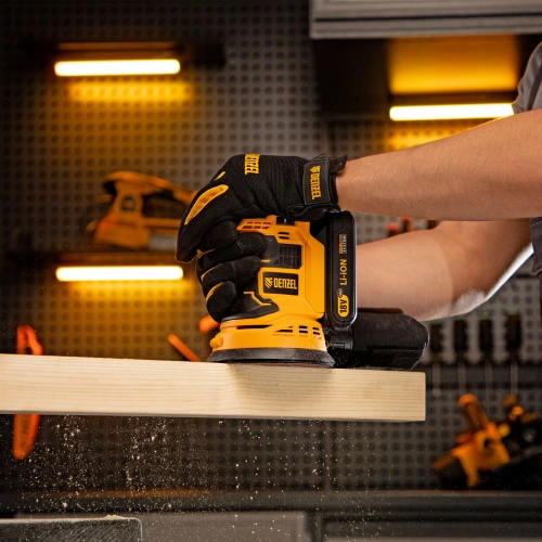 Машина шлифовальная эксцентриковая аккумуляторная COS-125, 18В Li-Ion Denzel по ценам производителя в Краснодаре с доставкой по всей России