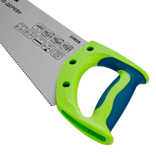 Ножовка по дереву"Зубец" для точных пильных работ, 400 мм, каленый зуб 2D, 14 TPI, двухкомпонентная рукоятка Сибртех по ценам производителя в Краснодаре с доставкой по всей России