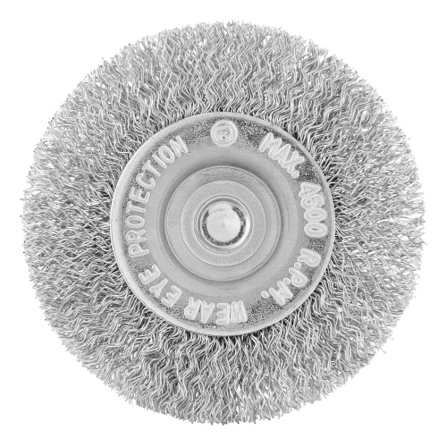 Щетка для дрели, 60 мм, плоская со шпилькой, витая проволока Сибртех по ценам производителя в Краснодаре с доставкой по всей России