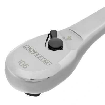 Ключ-трещотка 3/8", CrV, 90 зубьев, усиленный, хром Gross по ценам производителя в Краснодаре с доставкой по всей России