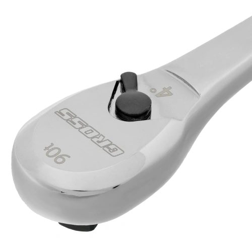 Ключ-трещотка 3/8", CrV, 90 зубьев, усиленный, хром Gross по ценам производителя в Краснодаре с доставкой по всей России