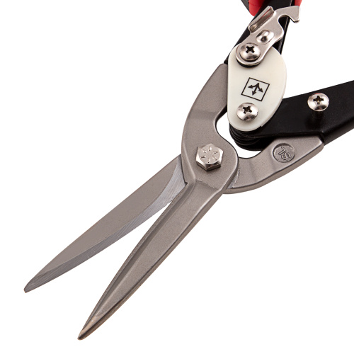 Ножницы по металлу, удлиненные, 290 мм, прямой рез, CrMo, двухкомпонентные обрезиненные рукоятки, PRO Matrix по ценам производителя в Краснодаре с доставкой по всей России