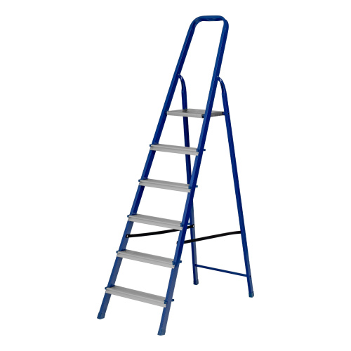 Стремянка, 6 ступеней, стальной профиль, алюминиевые ступени Сибртех по ценам производителя в Краснодаре с доставкой по всей России