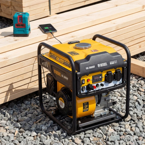 Генератор инверторный GK-3800iF, 3,8 кВт, 230 В, ручной старт DENZEL по ценам производителя в Краснодаре с доставкой по всей России