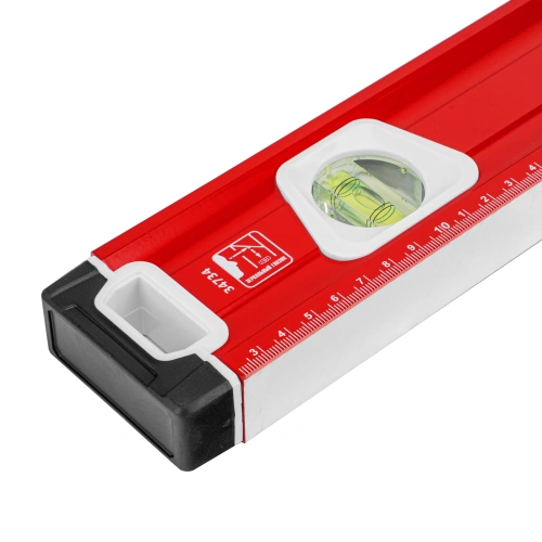 Уровень алюминиевый, магнит, фрезерованный, 3 глазка (1 зеркальный) двухкомпонентные рукоятки, 1200 мм Matrix по ценам производителя в Краснодаре с доставкой по всей России