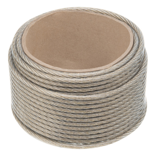 Трос металлополимерный прозрачный ПР-6.0, толщина 6.0 мм, моток 20 метров Сибртех по ценам производителя в Краснодаре с доставкой по всей России