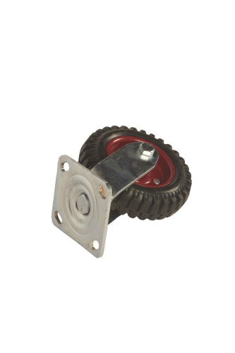 Колесо большегрузное поворотное PS 160 мм резина с протектором (F) по ценам производителя в Краснодаре с доставкой по всей России