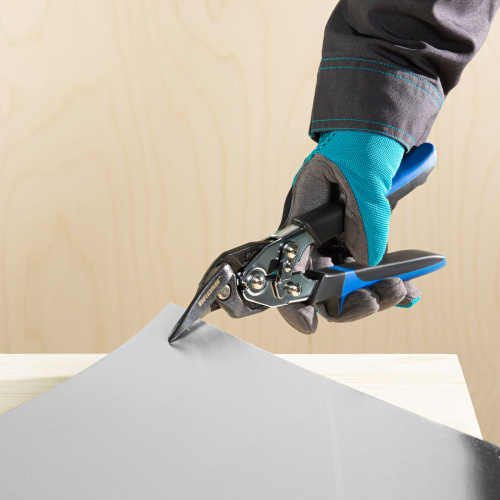 Ножницы по металлу "Piranha", усиленные, 255 мм, прямой и правый рез, сталь СrMo, двухкомпонентные рукоятки Gross по ценам производителя в Краснодаре с доставкой по всей России