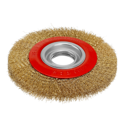 Щетка для точила, 150 мм, посадка 32 мм, плоская, латунированная витая проволока Matrix по ценам производителя в Краснодаре с доставкой по всей России
