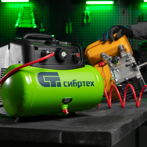 Компрессор воздушный безмаслянный BL 1100/6 1100Вт, ресивер 6 литров, 180 л/мин Сибртех по ценам производителя в Краснодаре с доставкой по всей России