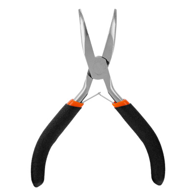 Длинногубцы изогнутые Mini, 130 мм, никелированные, авторазжим Sparta по ценам производителя в Краснодаре с доставкой по всей России