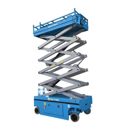 Самоходный ножничный подъемник с выдвижной платформой SKYER PL1625 по ценам производителя в Краснодаре с доставкой по всей России