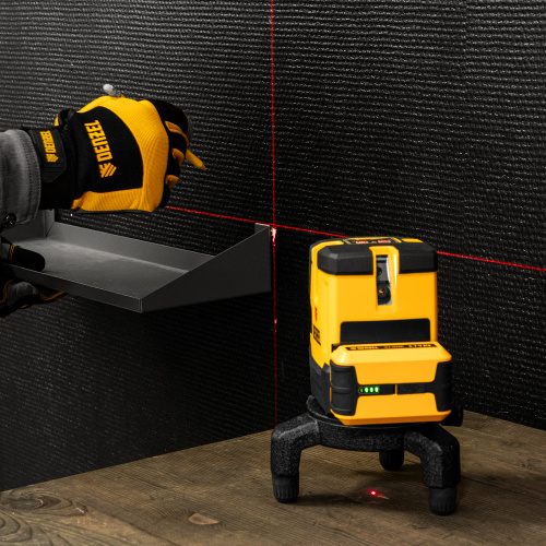 Лазерный уровень LX 05 Red, 20 м, 635 нм, аккумулятор Li 5200 mAh, резьба 5/8" Denzel по ценам производителя в Краснодаре с доставкой по всей России