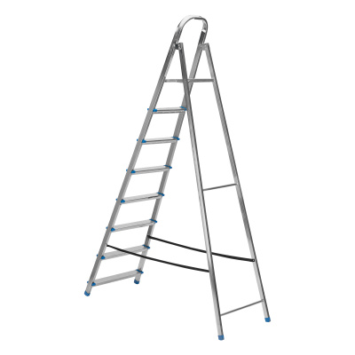 Стремянка, 8 ступеней, стальная, оцинкованная Сибртех по ценам производителя в Краснодаре с доставкой по всей России