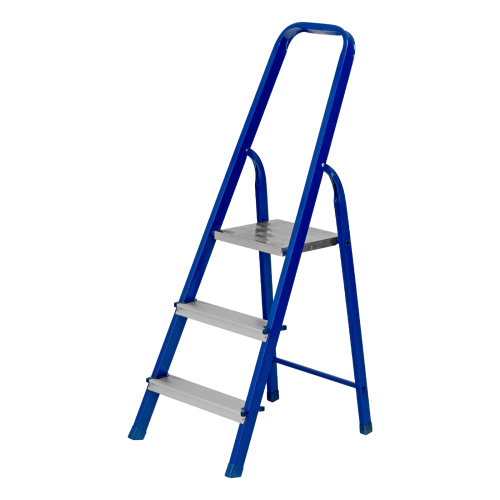 Стремянка, 3 ступени, стальной профиль, алюминиевые ступени Сибртех по ценам производителя в Краснодаре с доставкой по всей России